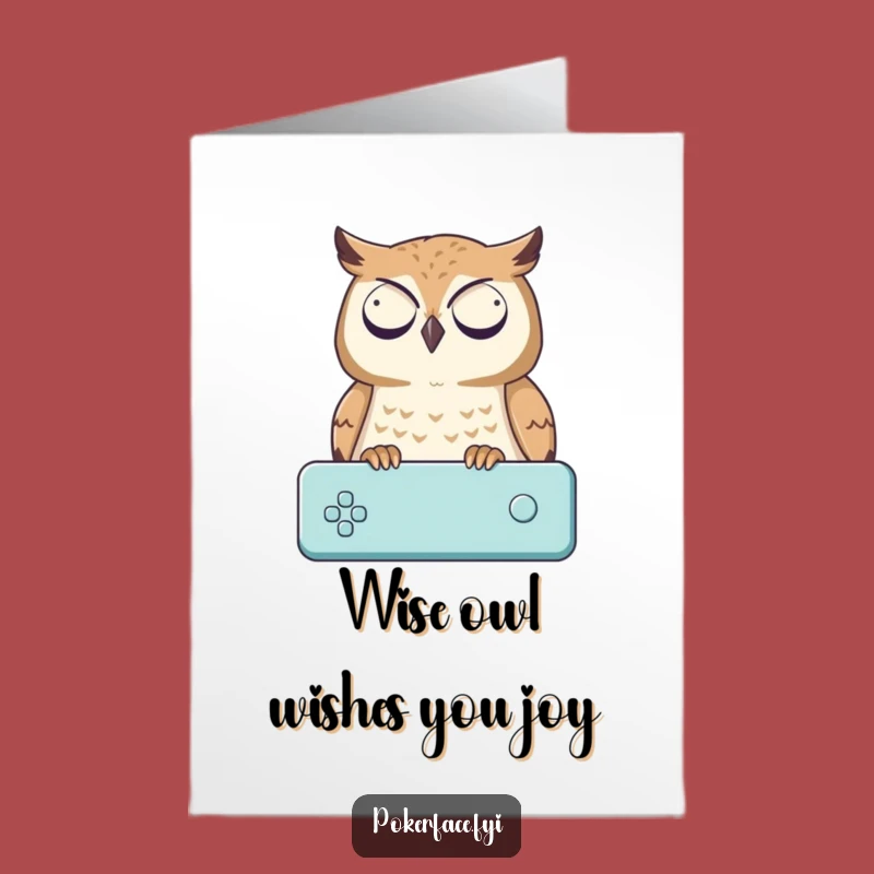 Free Printable Owl Birthday Card: Funny Game Watcher Downloadable Gift