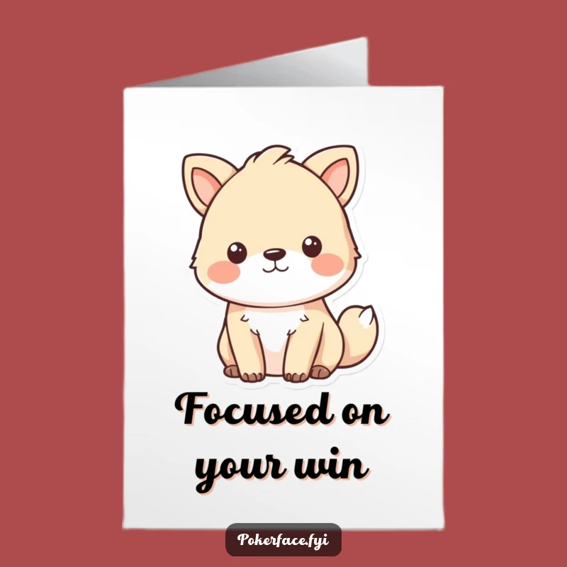 Free Printable Congrats Card: Focused Animal Emotionless - Funny Downloadable Greeting