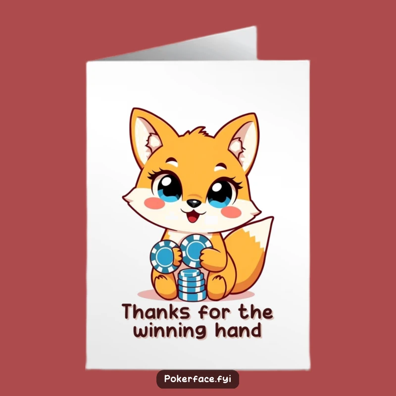 Free Printable Thank You Card: Sly Fox Thanks You Funny Downloadable
