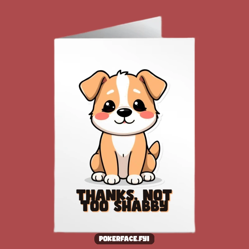 Free Printable Thank You Card: Unexcited Dog Wag - Dry Humor Downloadable!