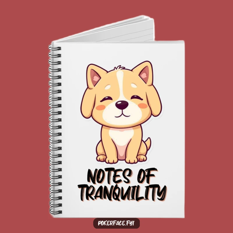 Funny Calm Dog Notebook: Journal Your Peace, Neutral Canine, Humorous Notes