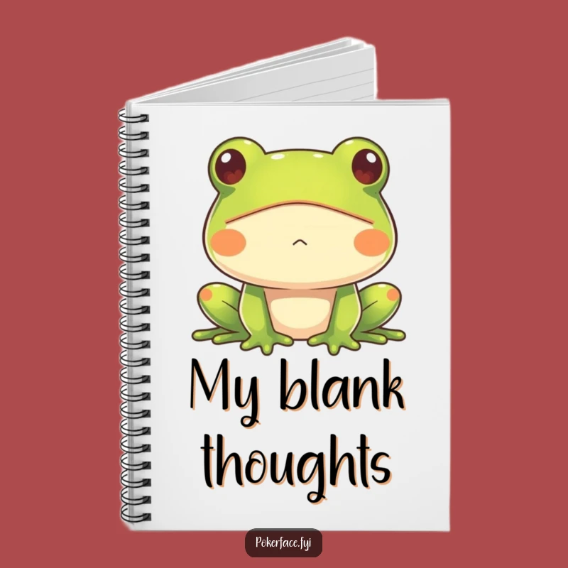 Funny Frog Notebook: Impassive Thoughts, Perfect Gift for Deadpan Writers!