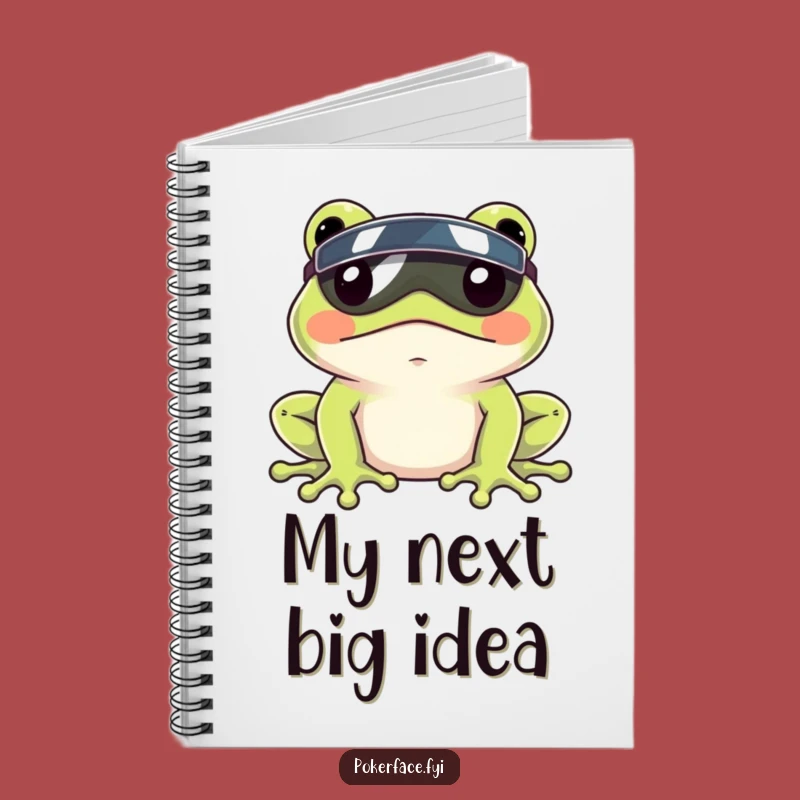 Funny Frog Visor Notebook: Jot Down Your Coolest Thoughts with This Frog