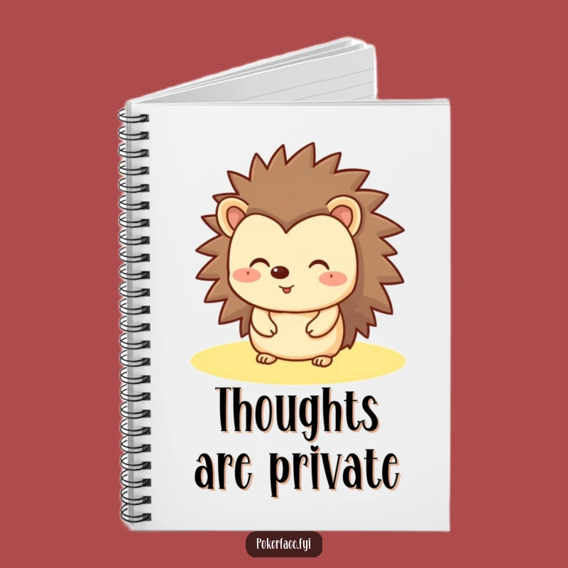 Funny Hedgehog Notebook: Journal Your Happy Thoughts with a Flat Face
