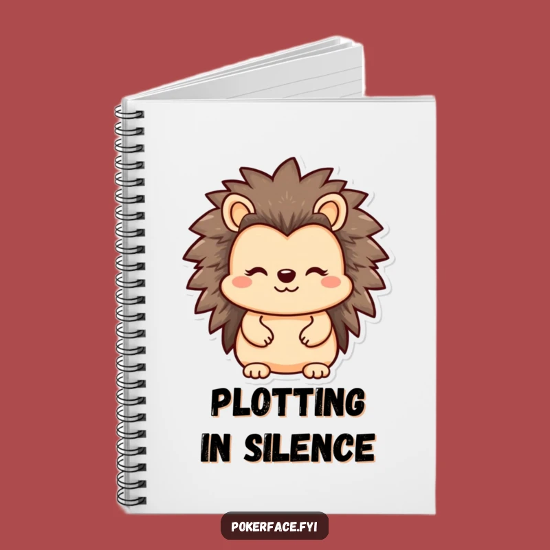 Funny Hedgehog Notebook: Reserved Thoughts, Straight Face Journal, Great Funny Gift for Writers