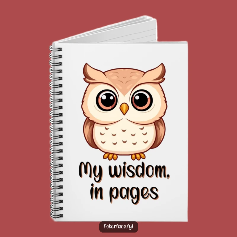 Funny Serene Owl Notebook - Jot Down Your Wise Thoughts