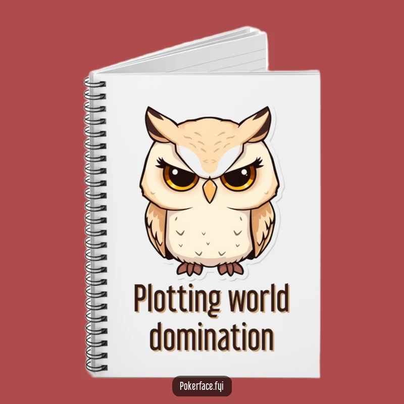 Funny Serious Owl Notebook: Capture Ideas with Focused, Wise Lines