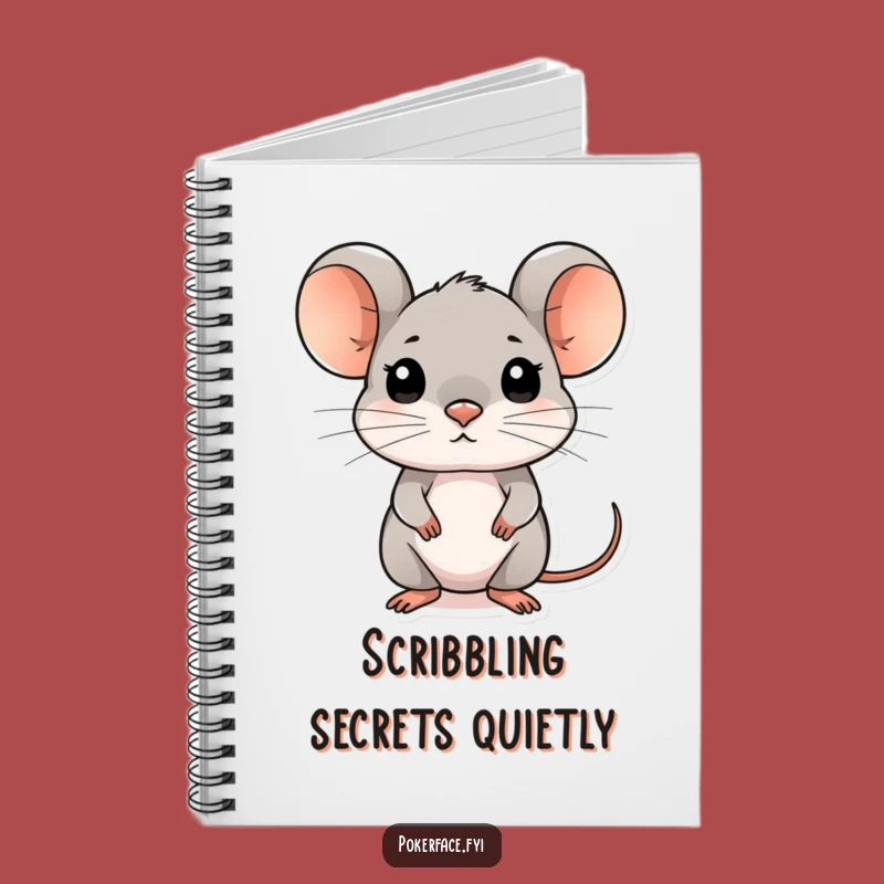 Funny Composed Mouse Notebook - Record Your Thoughts, Keep Your Secrets