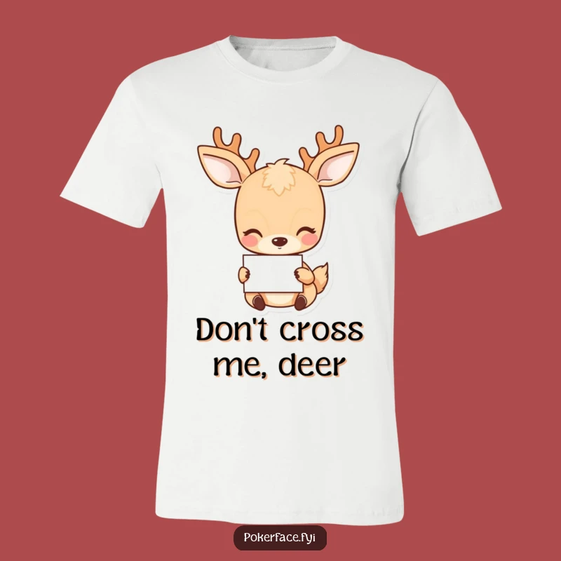 Funny Deer T-Shirt: Neutral Expression, Maximum Fun - The Ultimate Funny Gift