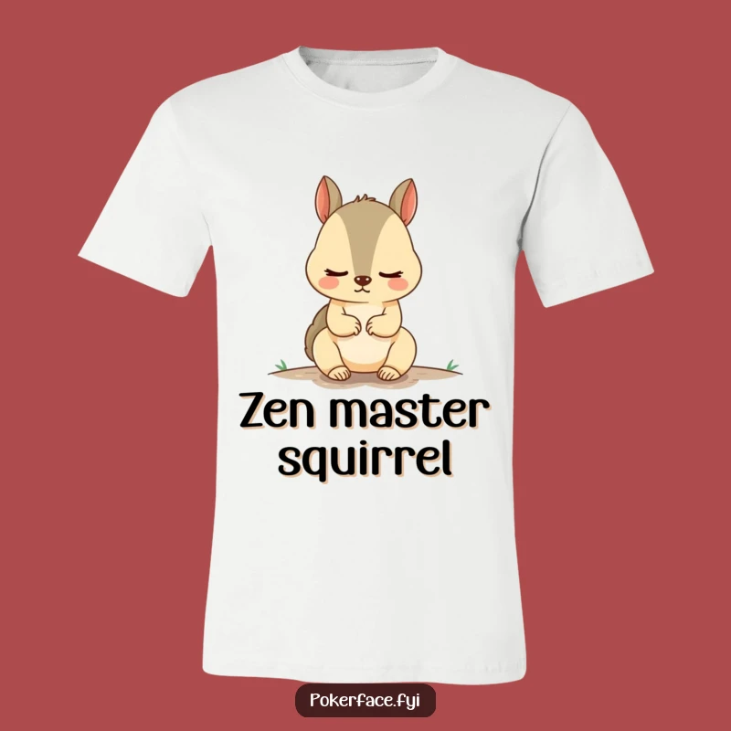 Funny Squirrel T-Shirt: Unnervingly Calm Rodent Tee, Perfect Gift for Humor