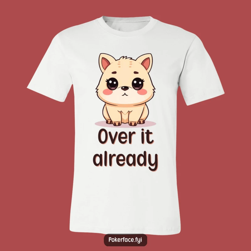 Funny Unamused Animal T-Shirt: Deadpan Expression Tee, Funny Gift