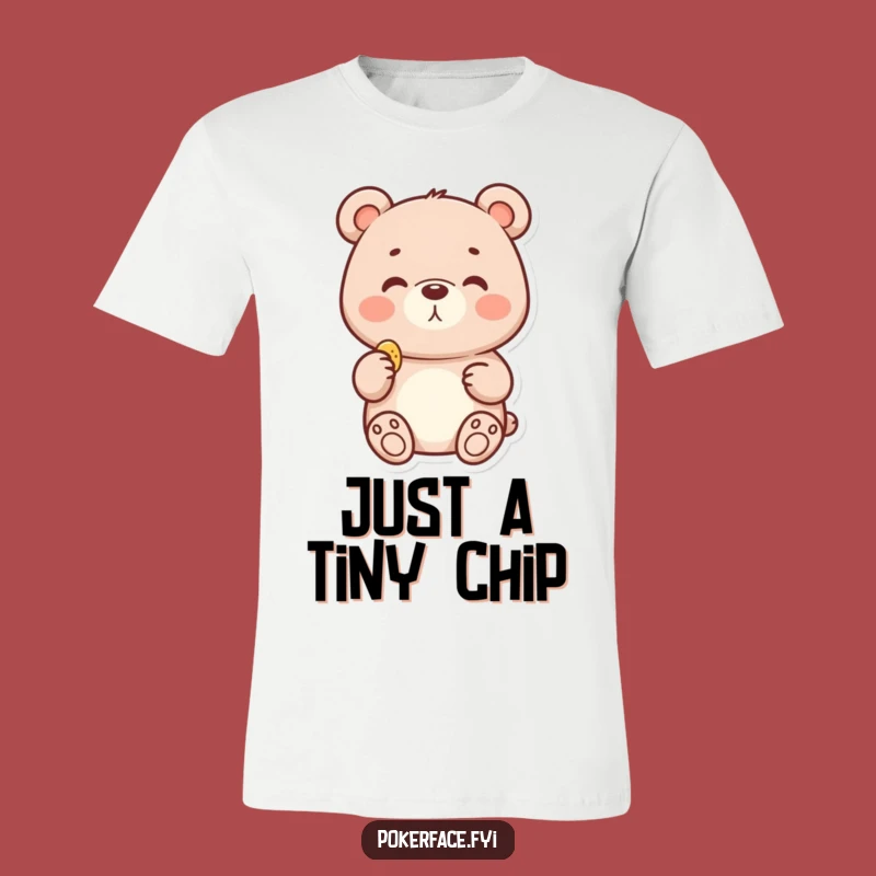Funny Bear Chip T-Shirt - Simple Pleasures Nutty Design, Great Funny Gift