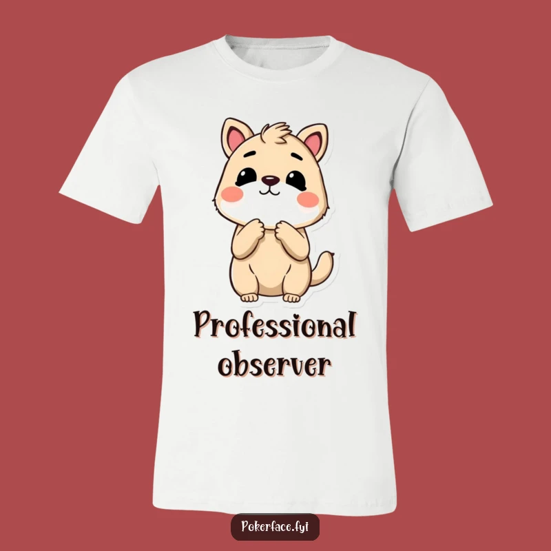 Funny No Reaction Animal T-Shirt - Express Your Inner Unmoved Mood