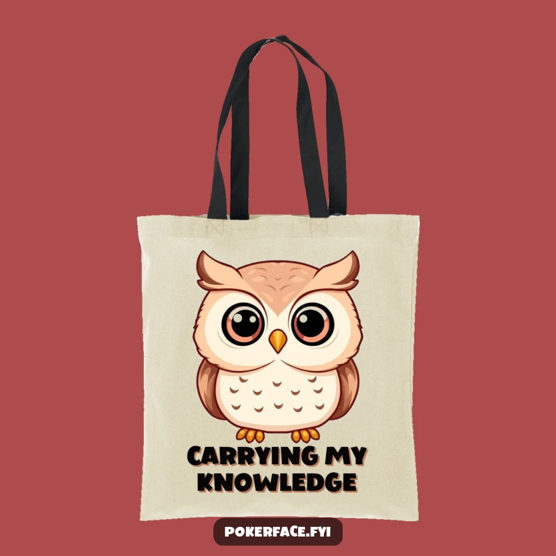 Funny Serene Owl Tote Bag - Carry Wisdom with Every Step