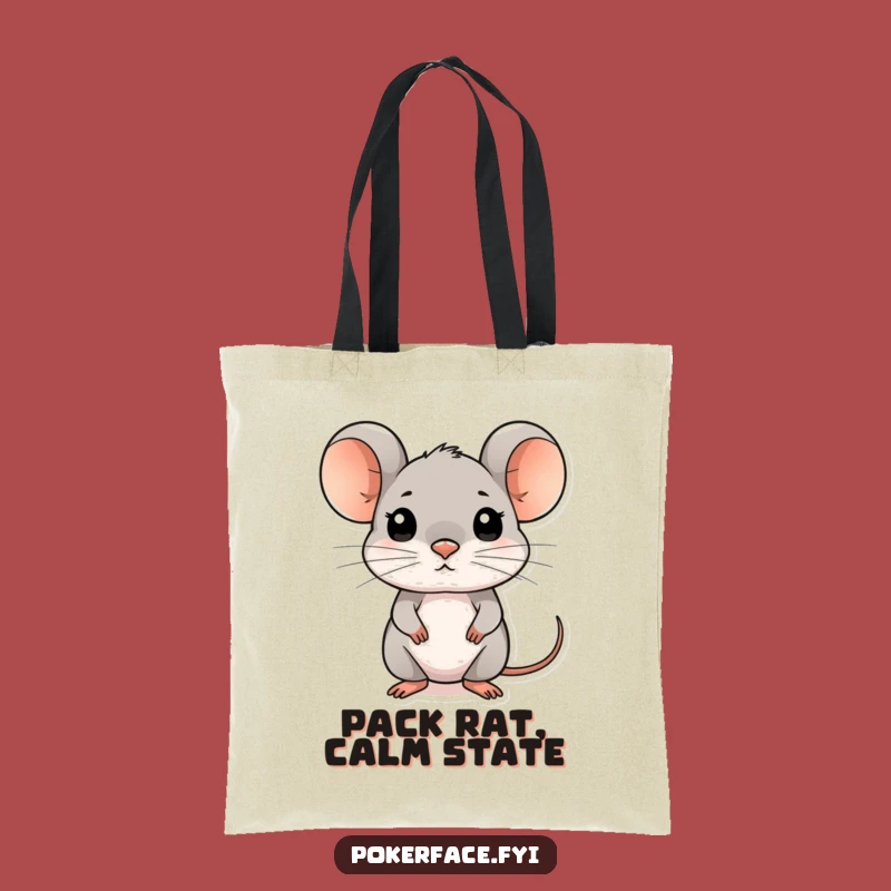 Funny Composed Mouse Tote Bag - Carry Your Secrets in Style