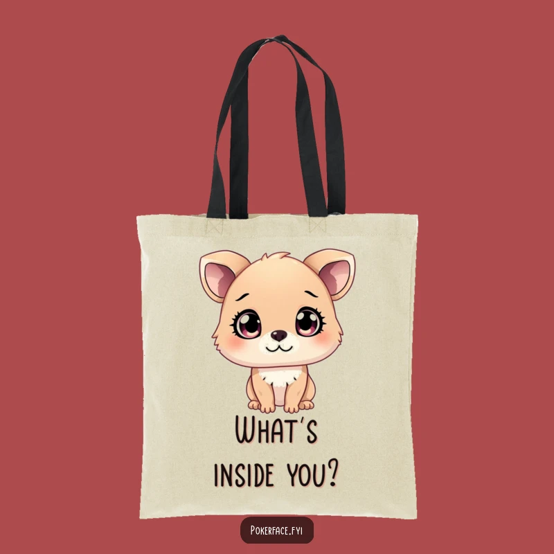 Funny Curious Animal Tote Bag: Chic Mystery Carry-All, Funny Gift