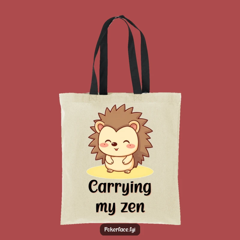 Funny Hedgehog Tote Bag: Carry Your Happiness with This Hilarious Bag