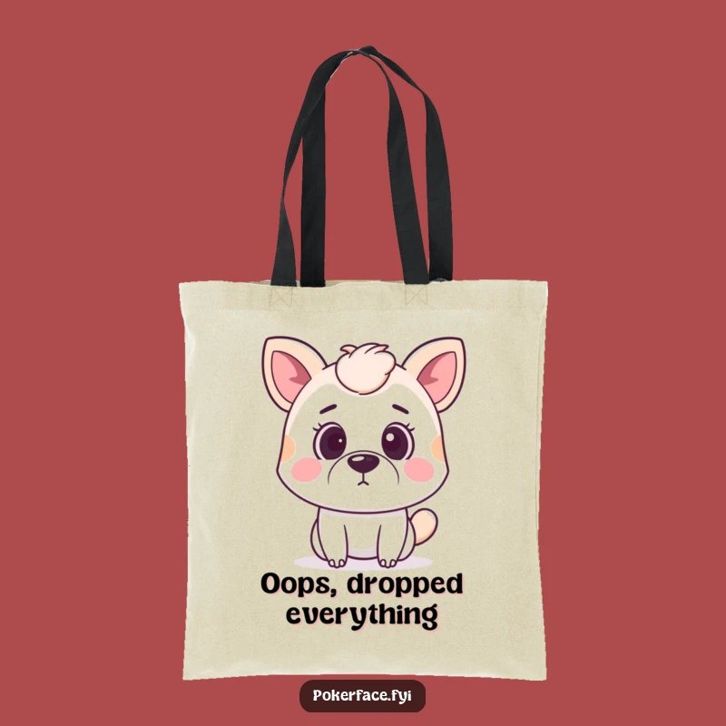 Funny Surprised Animal Tote Bag: Carry Your Goods with a Hilarious Neutral Shock