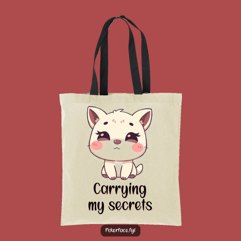 Funny Winking Animal Tote Bag: Carry Your Secrets in Style