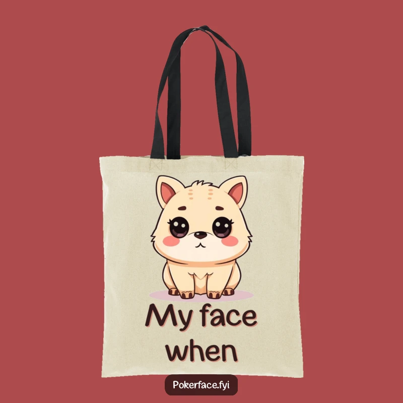 Funny Unamused Animal Tote Bag: Chic Deadpan Accessory, Funny Gift